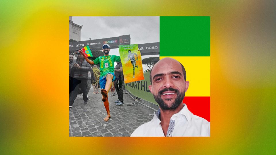  Ερμίας Αγιέλε: Τρέχοντας ξυπόλυτος, από την Αιθιοπία έως τον Μαραθώνα